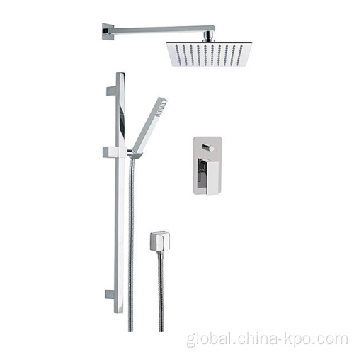 Wall Mounted Shower Stall Kits Shower Mixer Set with slidingbar shower head handshower Manufactory